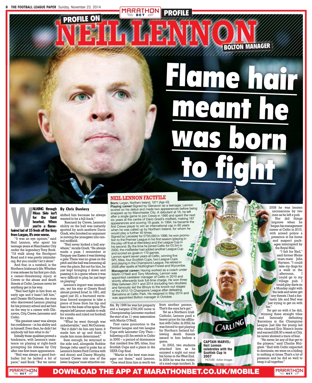 The Football League Paper Preview Pages