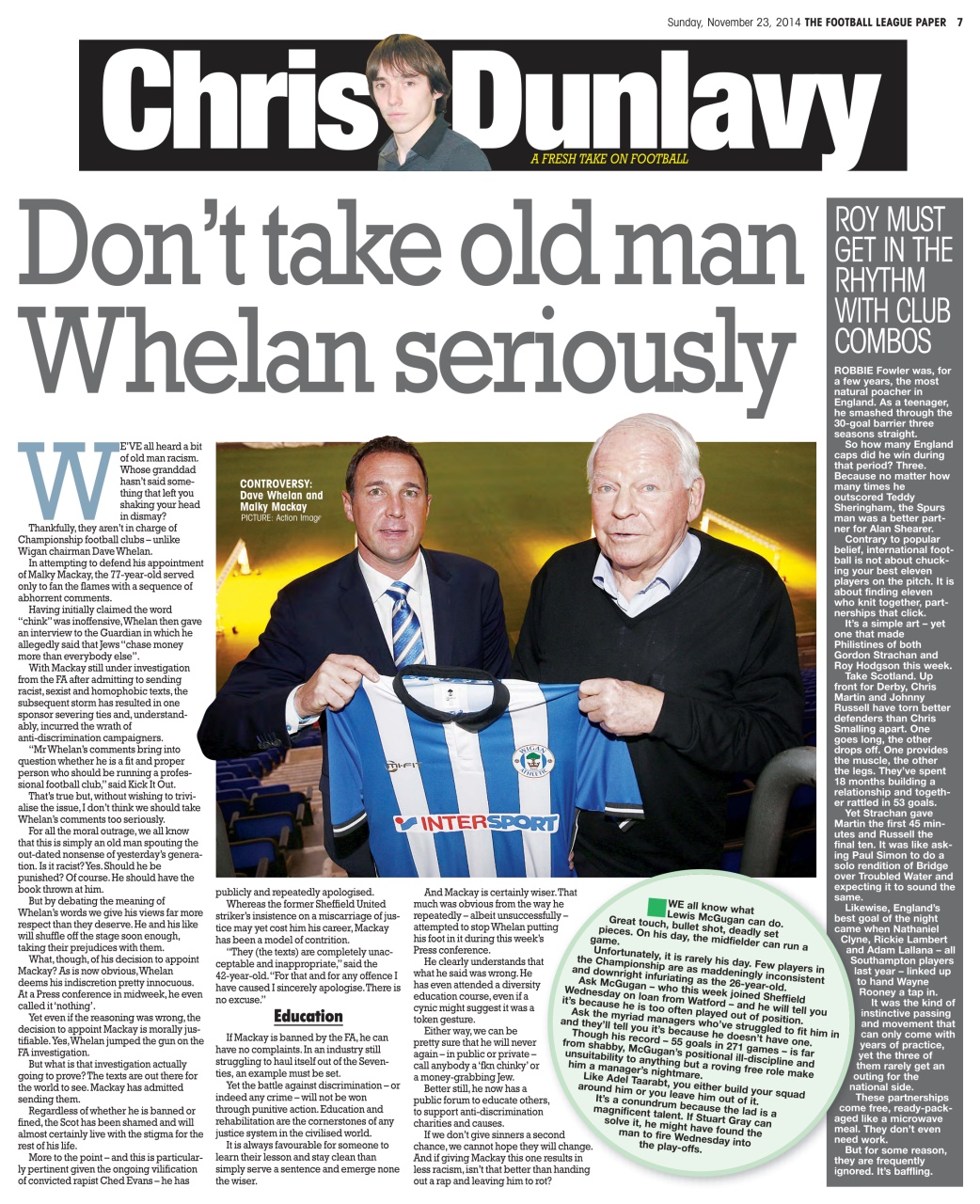 The Football League Paper Preview Pages