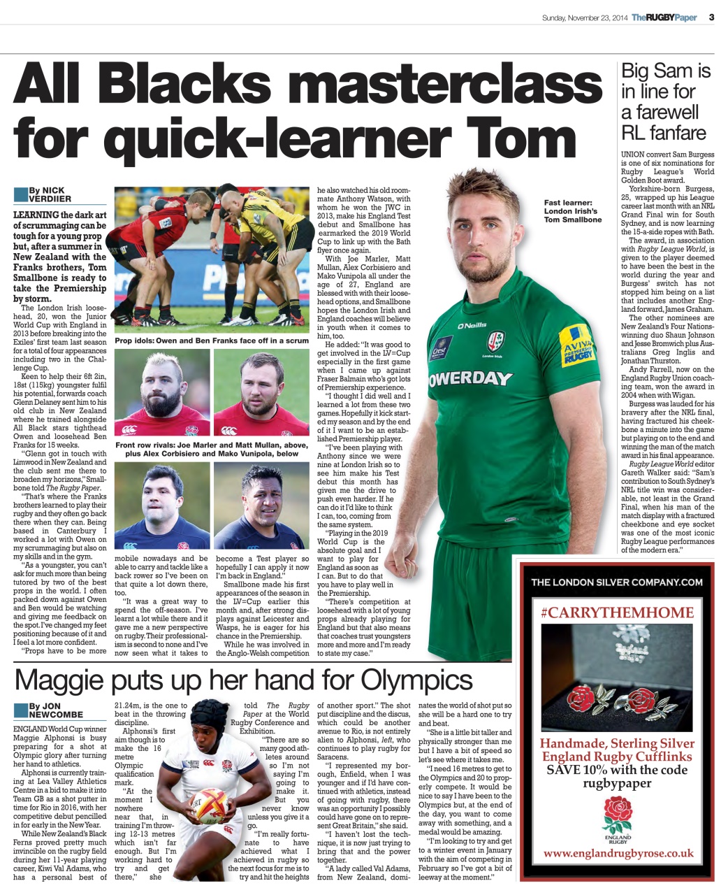 The Rugby Paper Preview Pages
