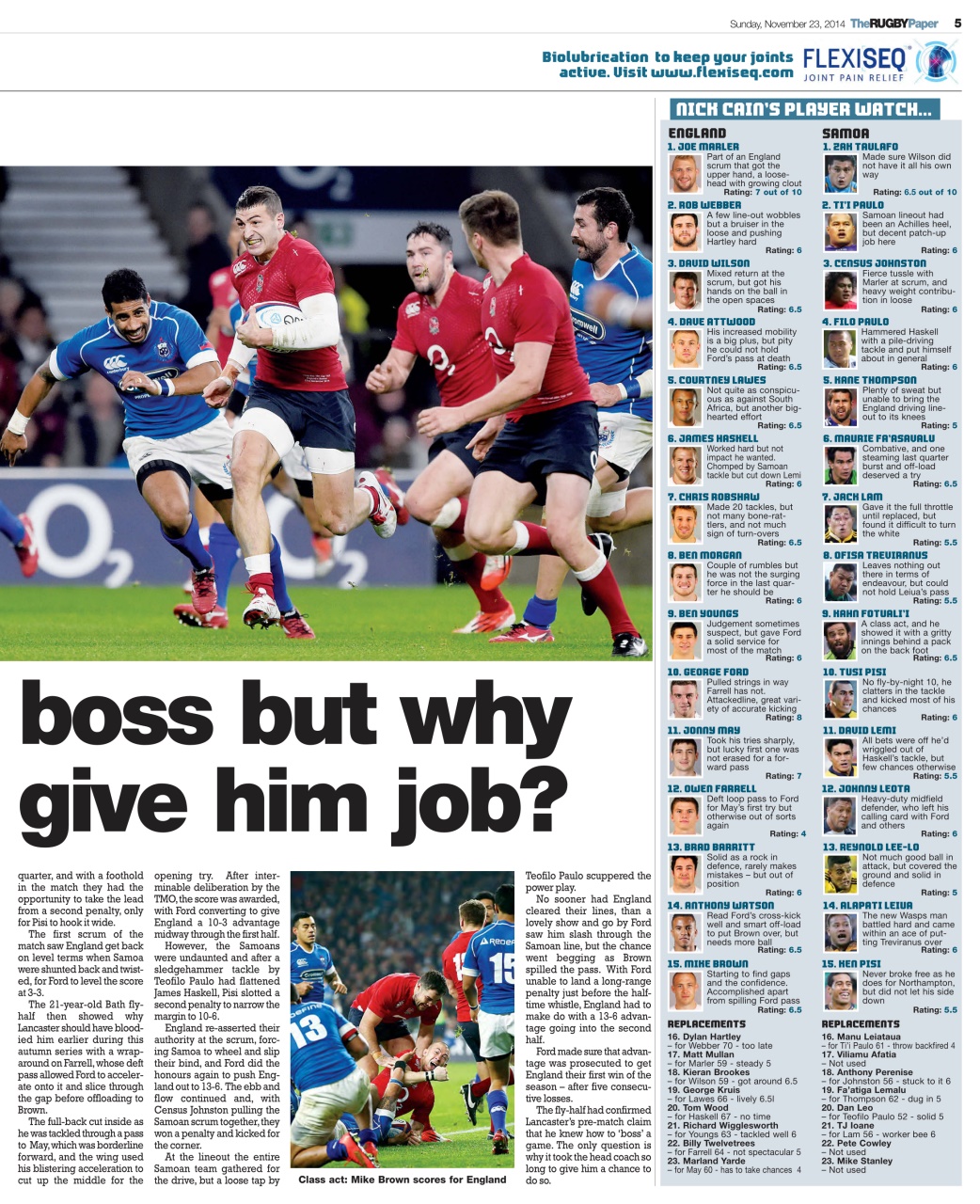 The Rugby Paper Preview Pages