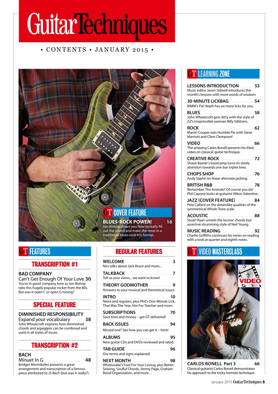 Guitar Techniques Preview Pages