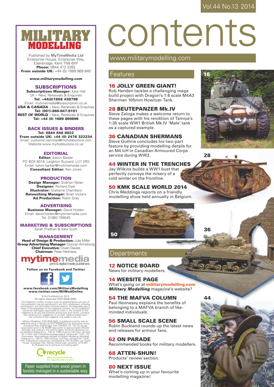 Military Modelling International Magazine Preview Pages