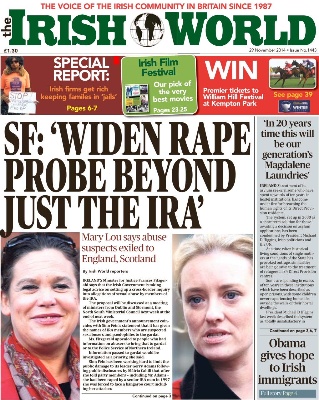 Irish World Preview Pages