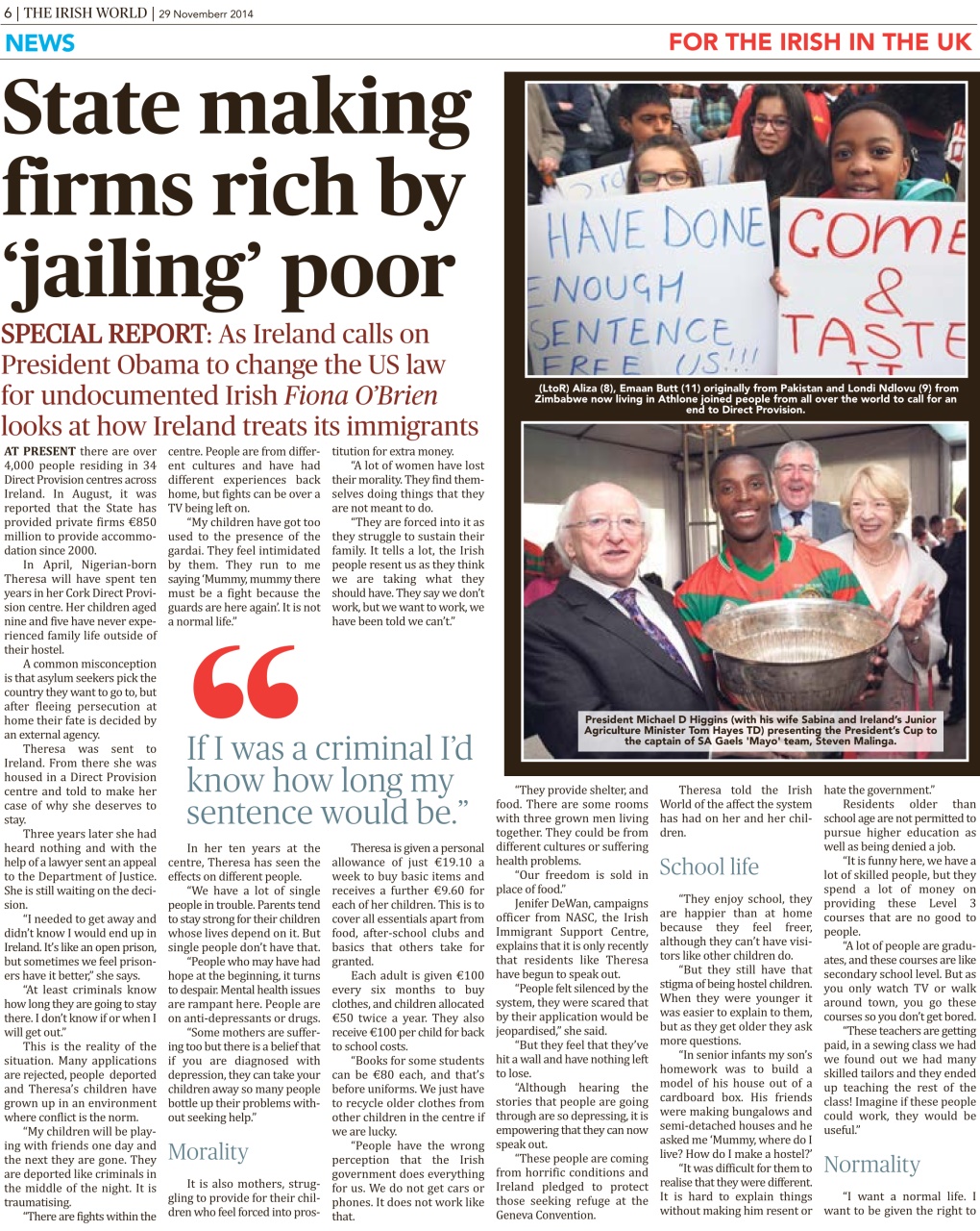 Irish World Preview Pages