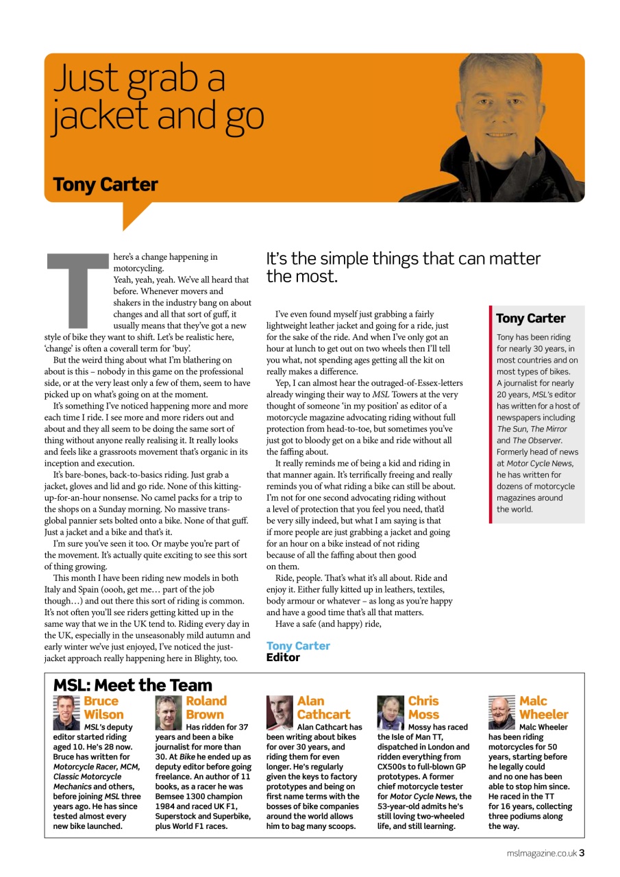 Motorcycle Sport & Leisure Preview Pages