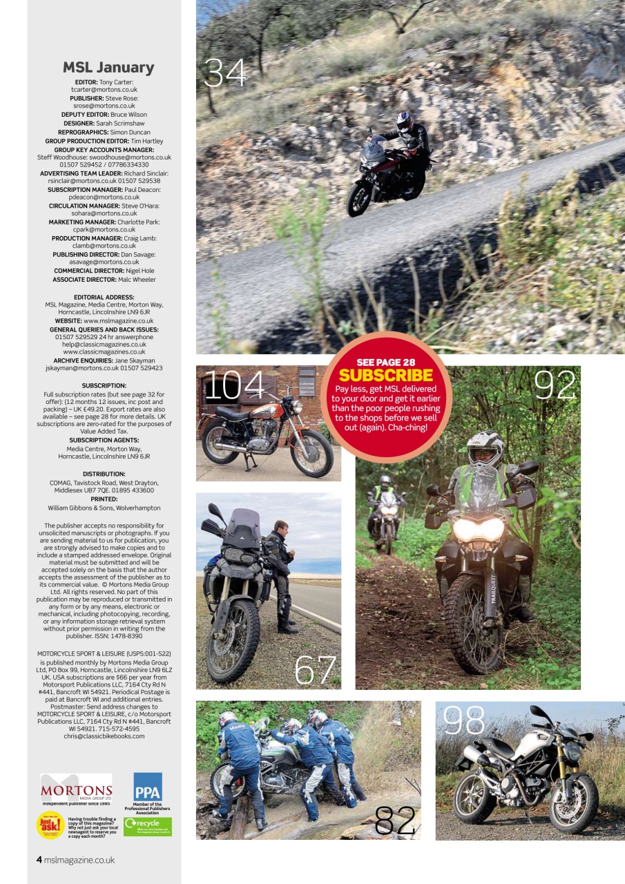 Motorcycle Sport & Leisure Preview Pages