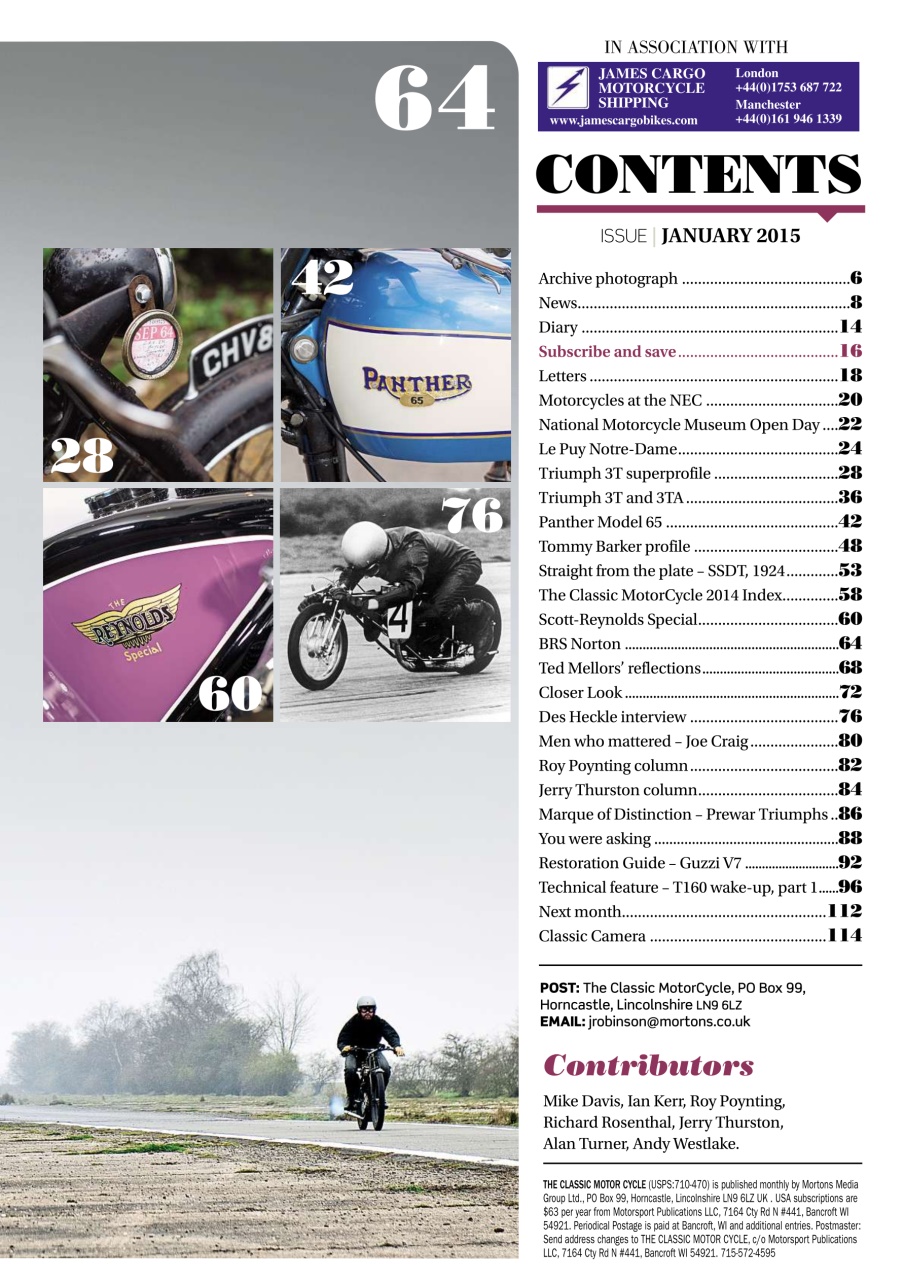 The Classic MotorCycle Preview Pages