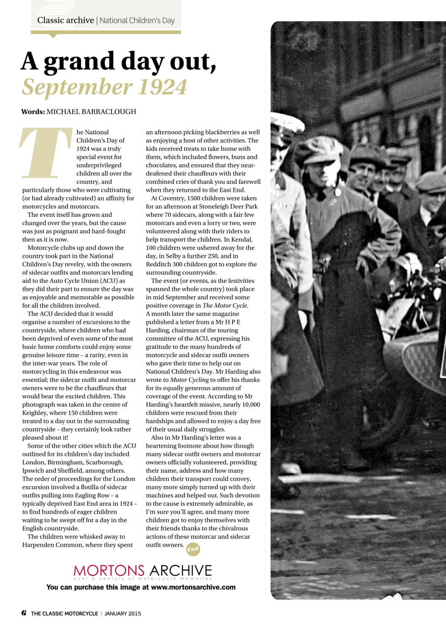 The Classic MotorCycle Preview Pages