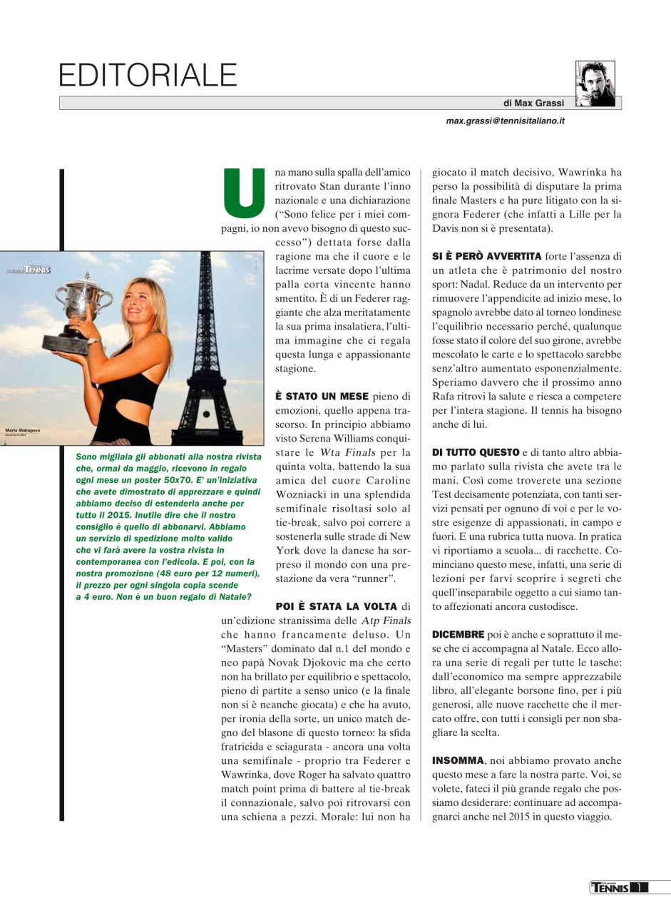 Il Tennis Italiano Preview Pages