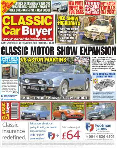 Classic Car Buyer issue No.255 Classic Motor Show Expansion