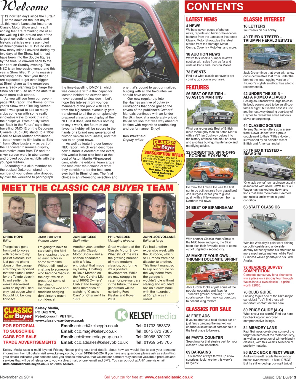 Classic Car Buyer Preview Pages