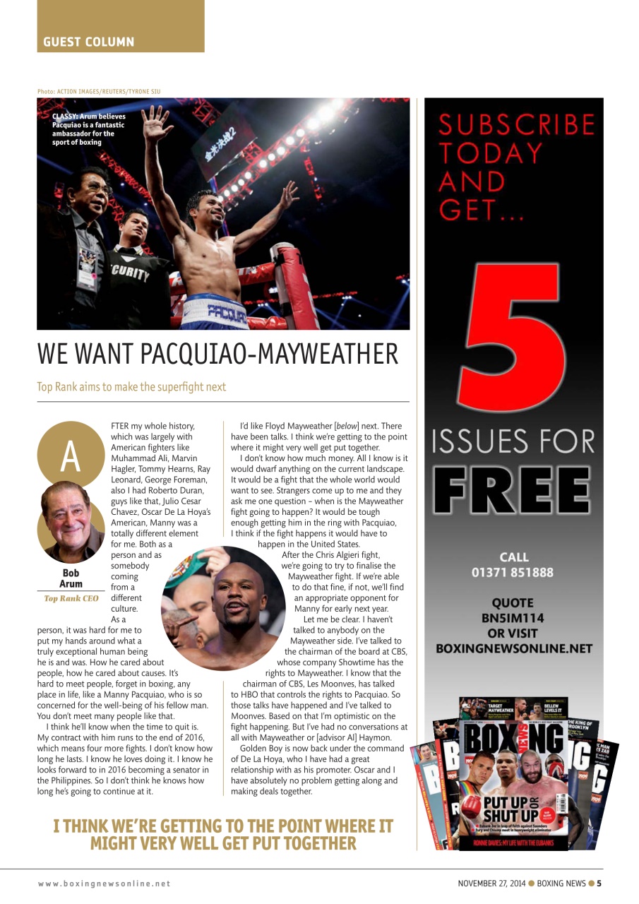 Boxing News Preview Pages