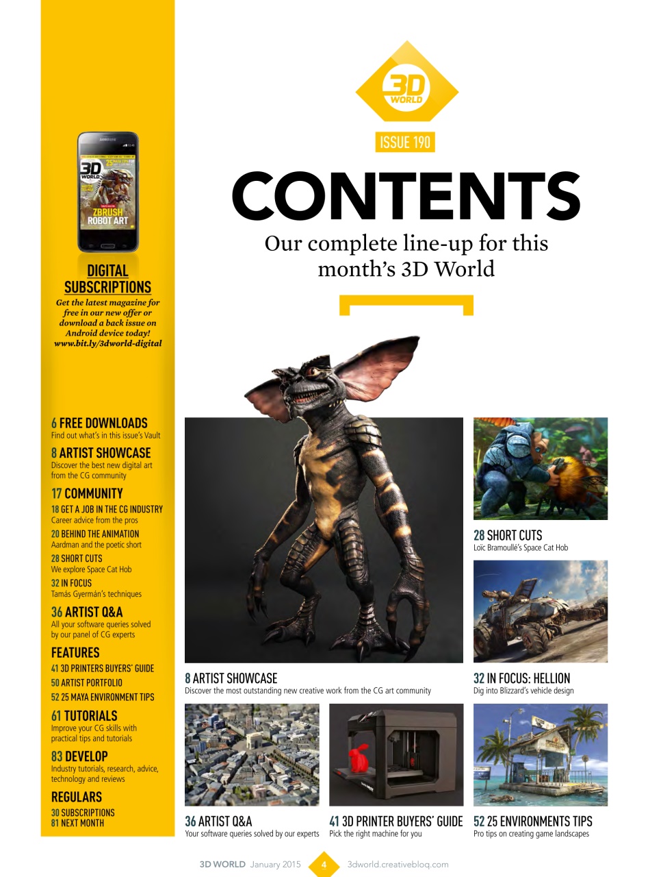 3D World Preview Pages