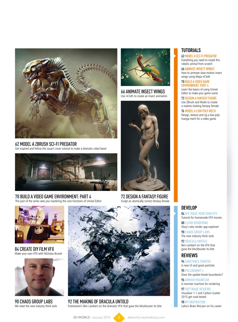 3D World Preview Pages