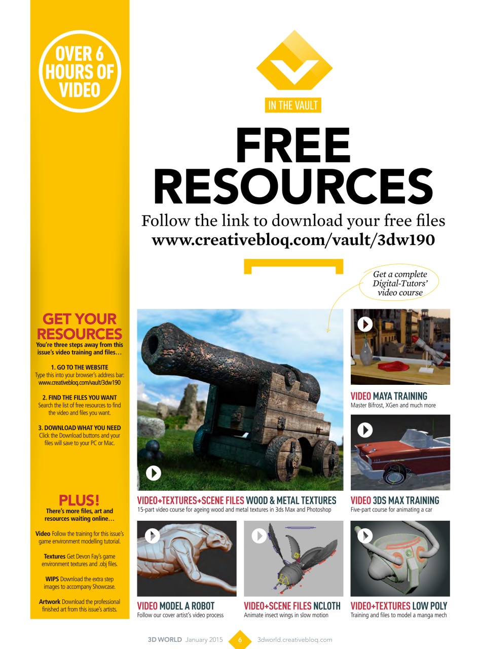 3D World Preview Pages