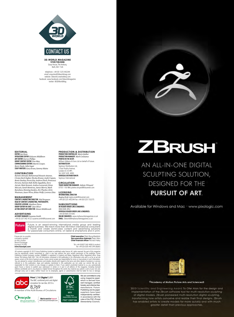 3D World Preview Pages