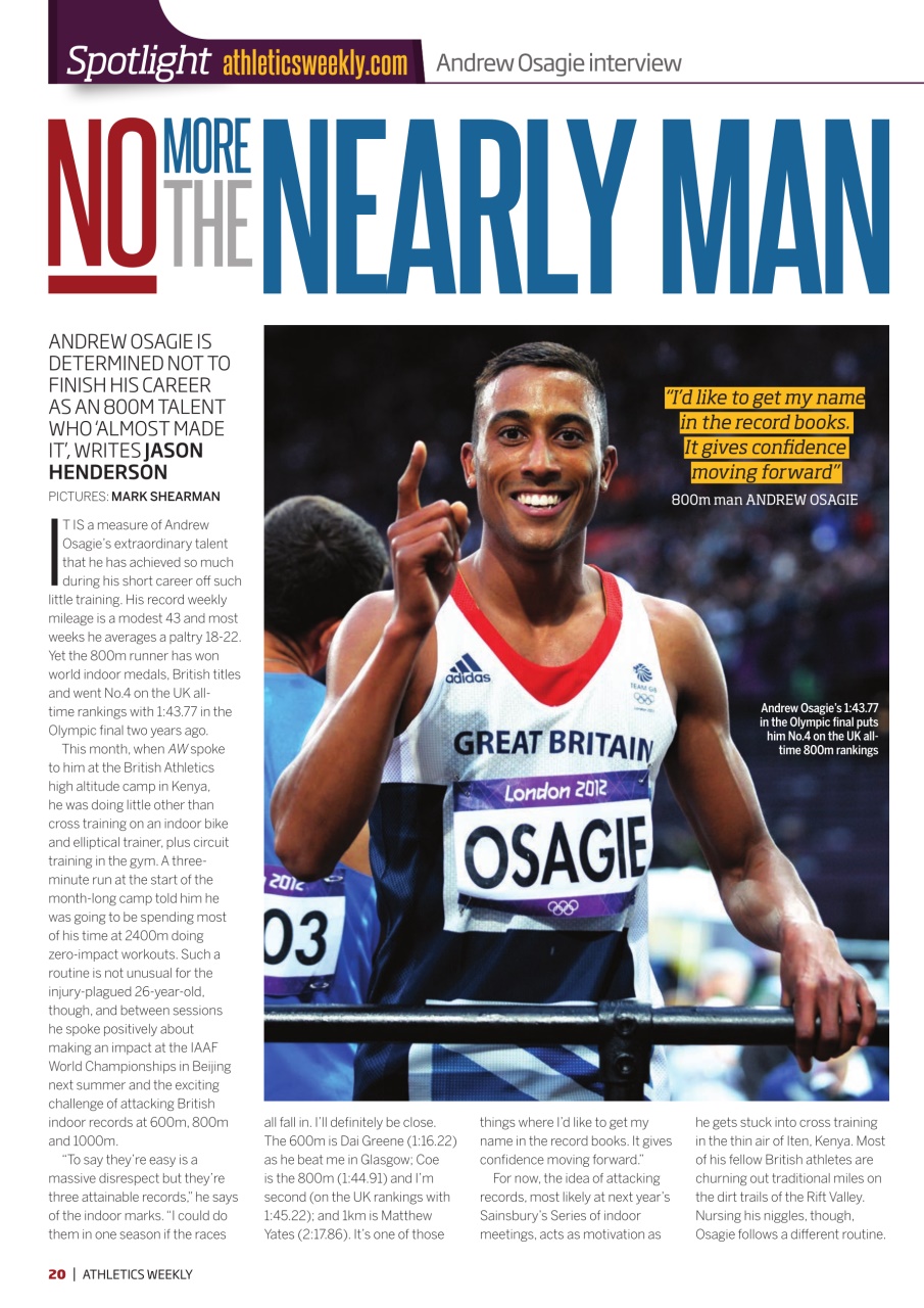 AW – Athletics Weekly Magazine Preview Pages