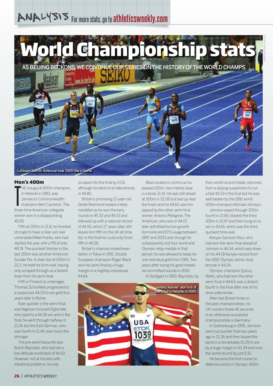 AW – Athletics Weekly Magazine Preview Pages