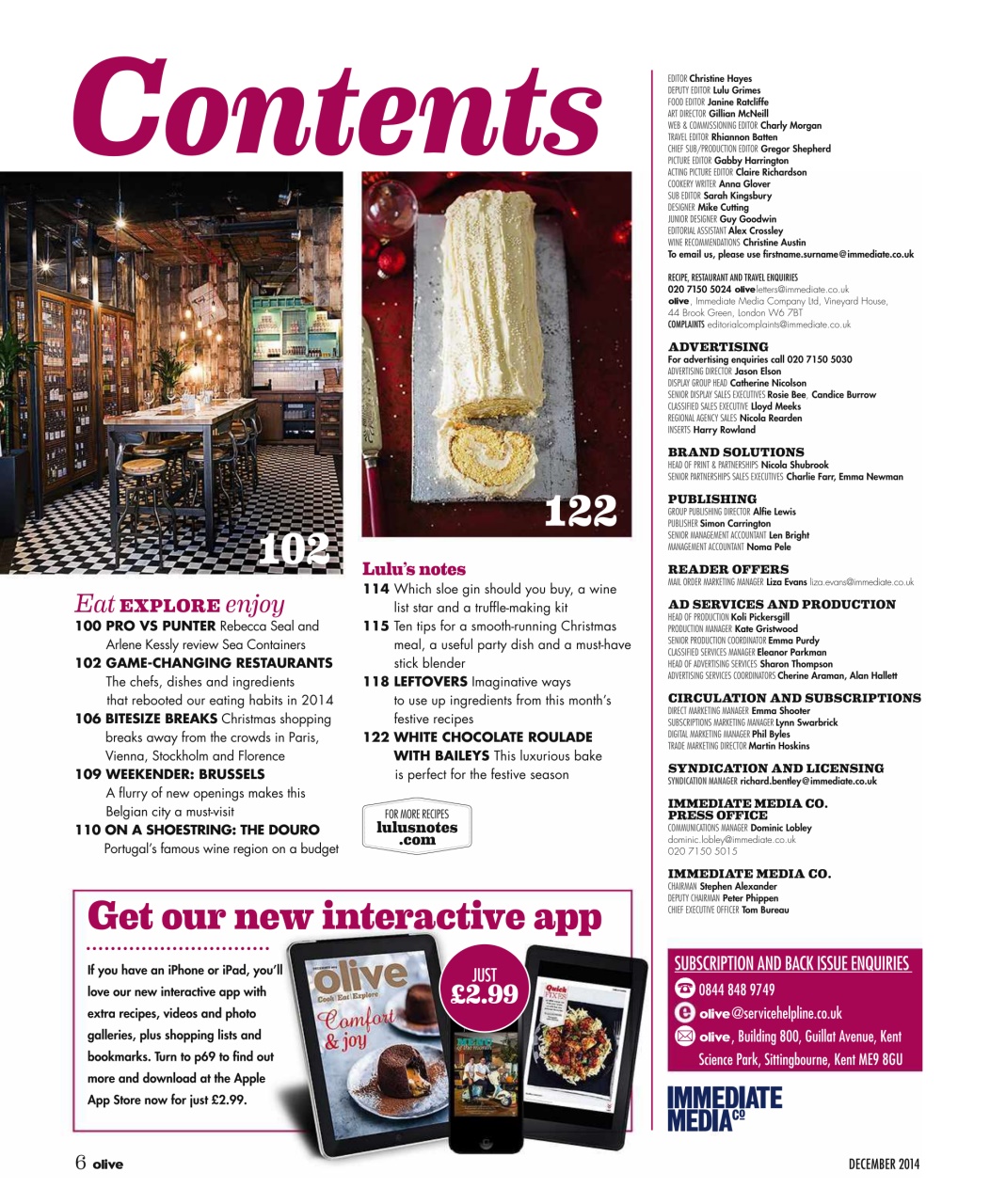 Olive Magazine Preview Pages