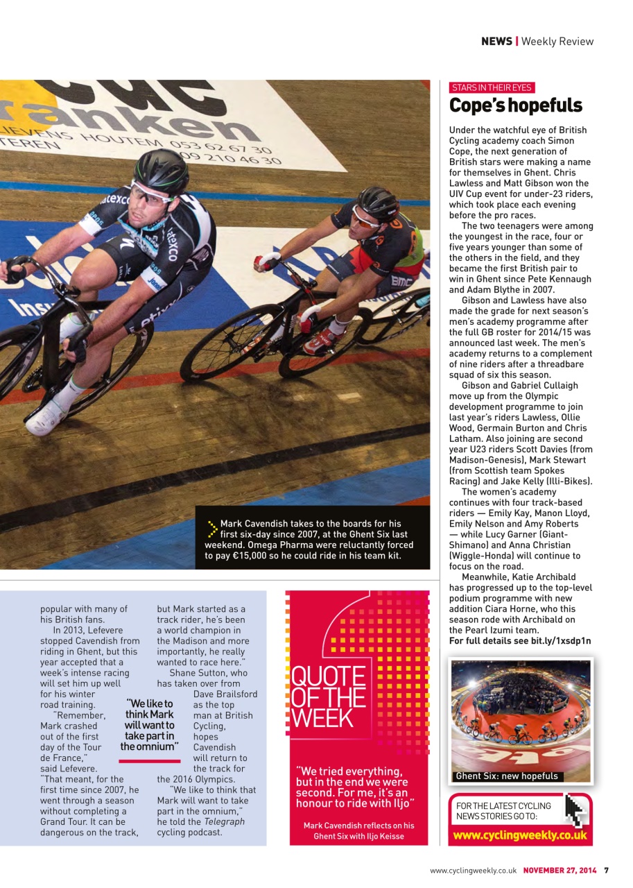 Cycling Weekly Preview Pages
