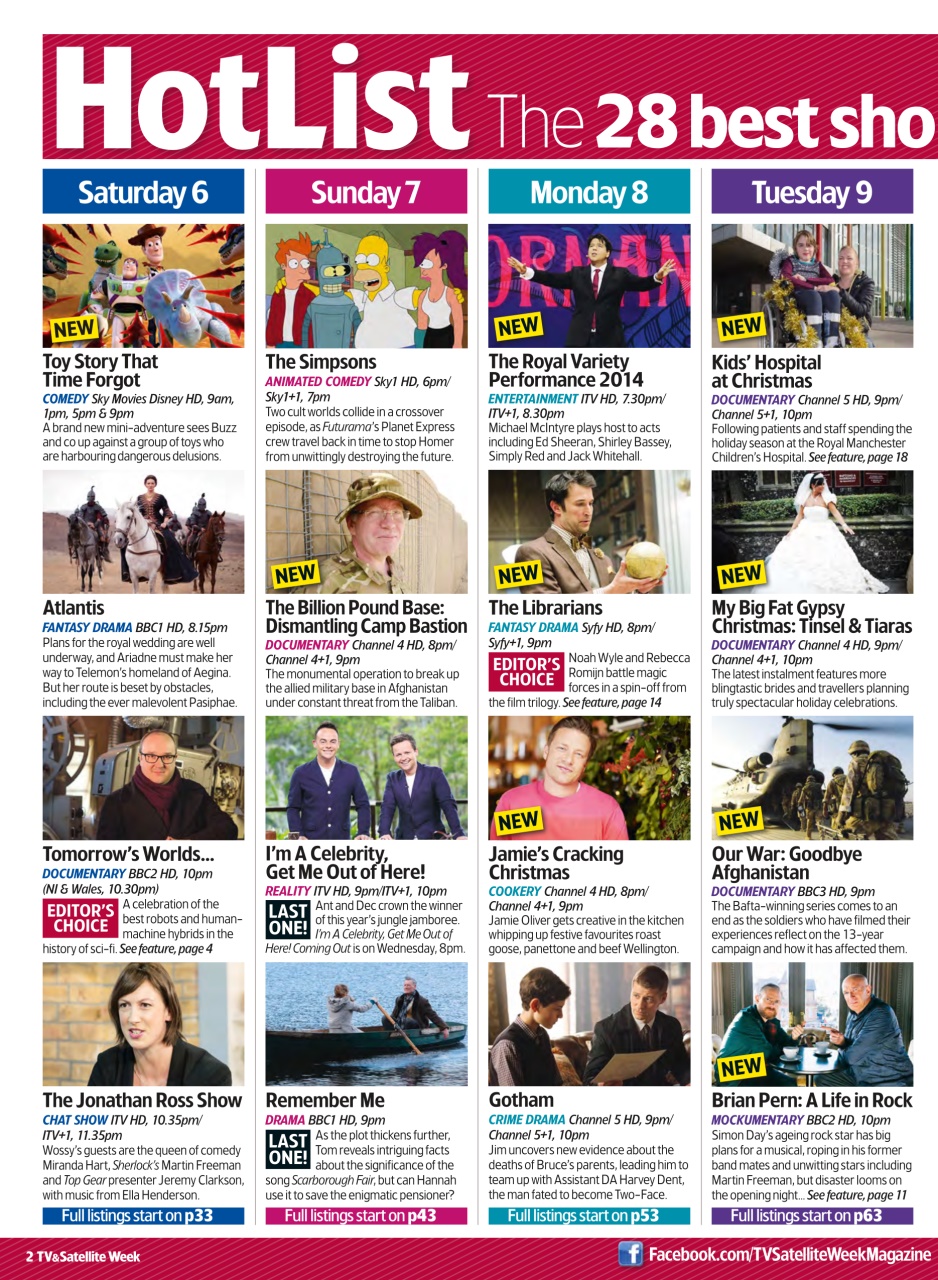 TV & Satellite Week Preview Pages