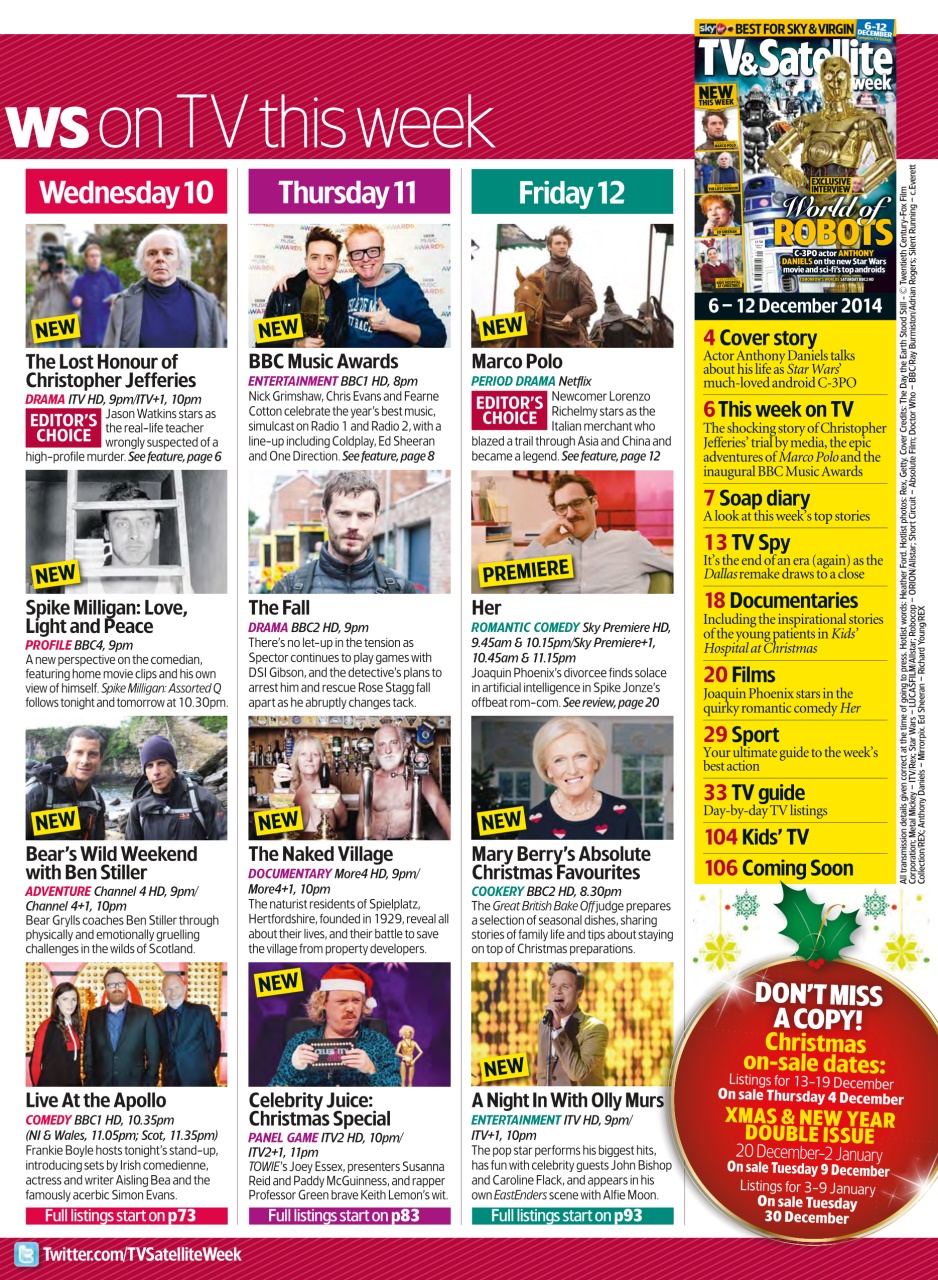 TV & Satellite Week Preview Pages
