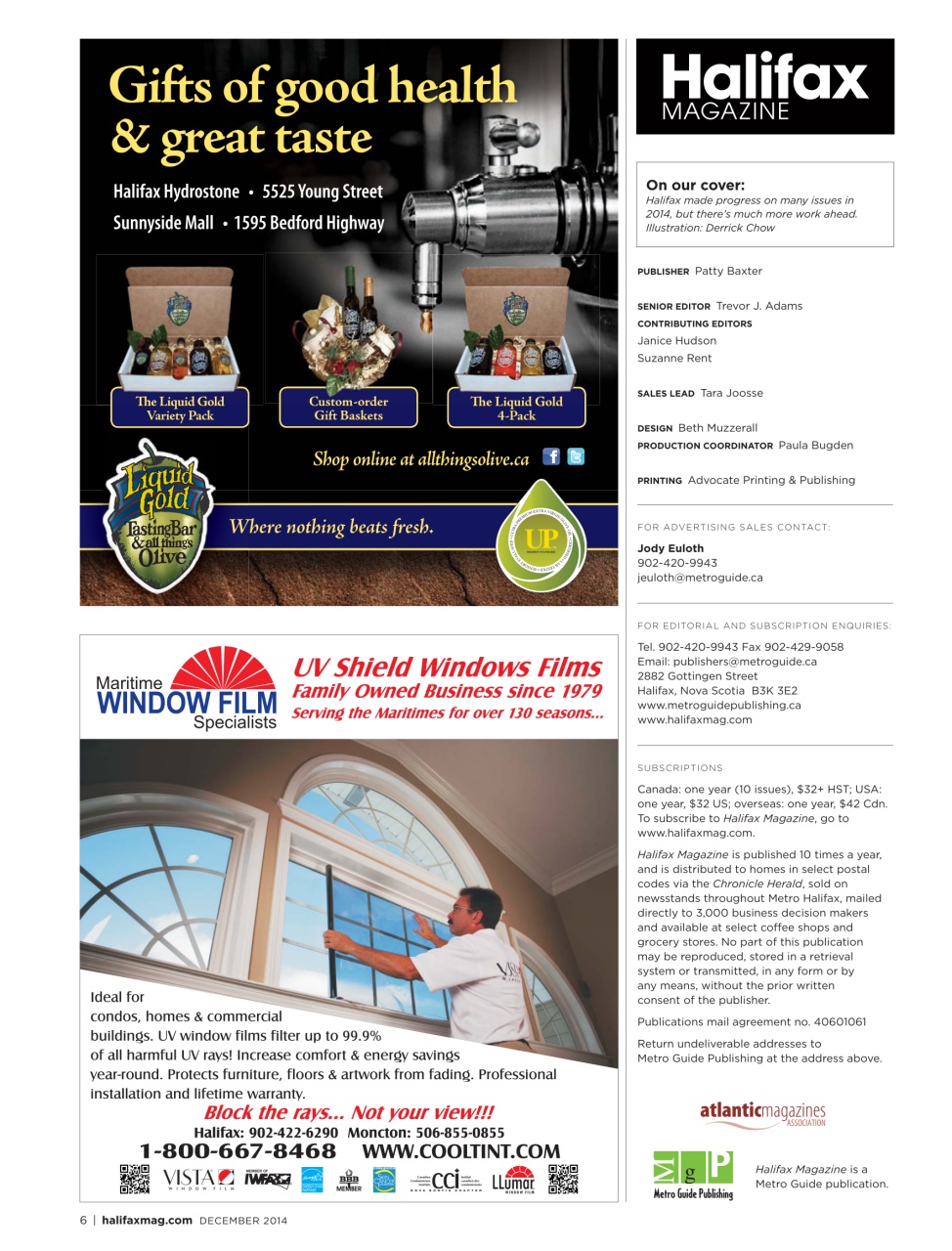 Halifax Magazine Preview Pages