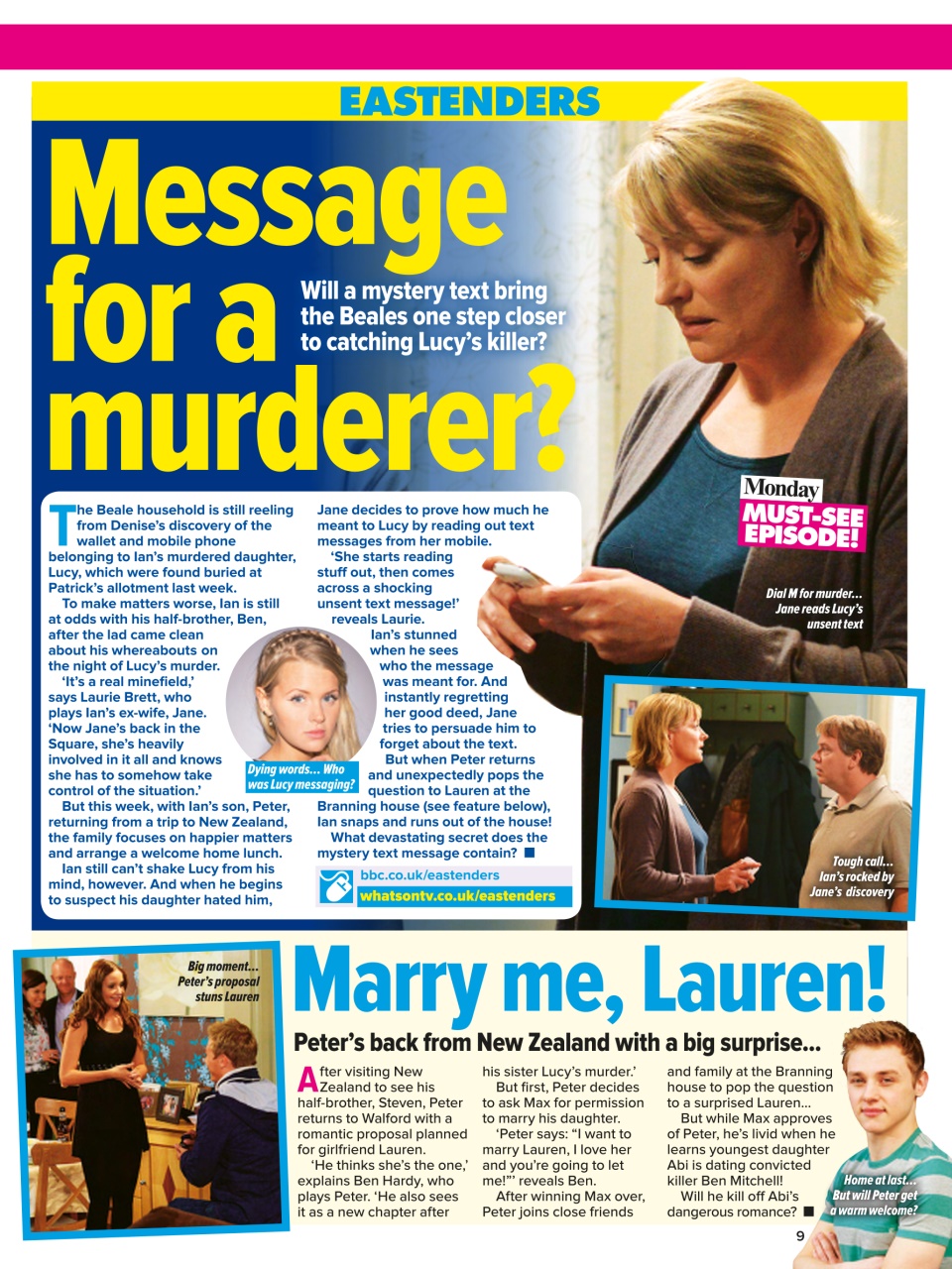 What's on TV Preview Pages