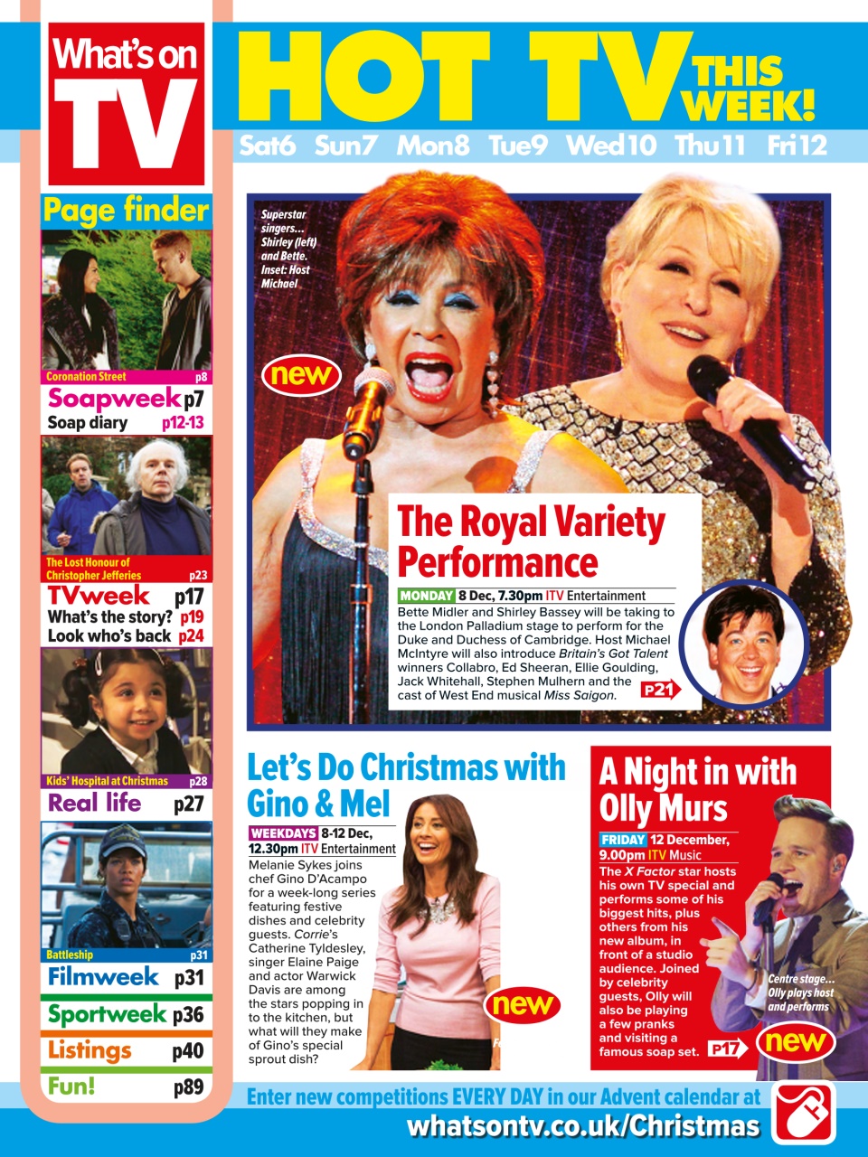 What's on TV Preview Pages