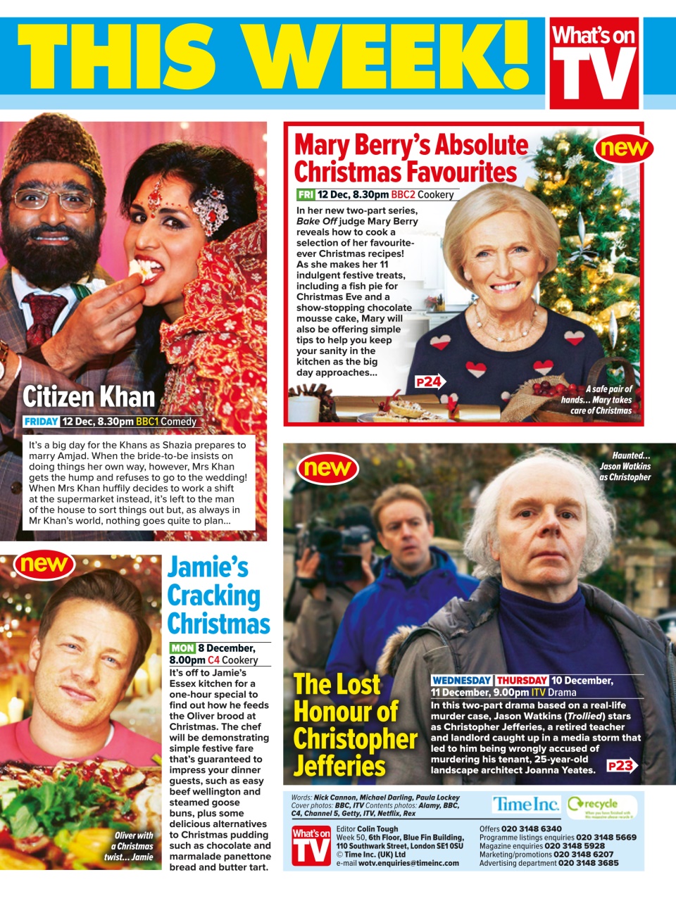 What's on TV Preview Pages