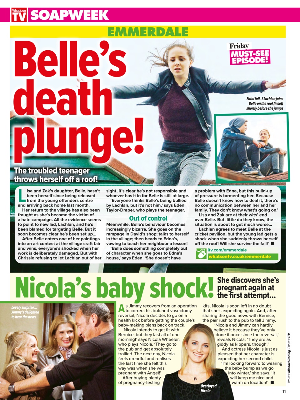 What's on TV Preview Pages