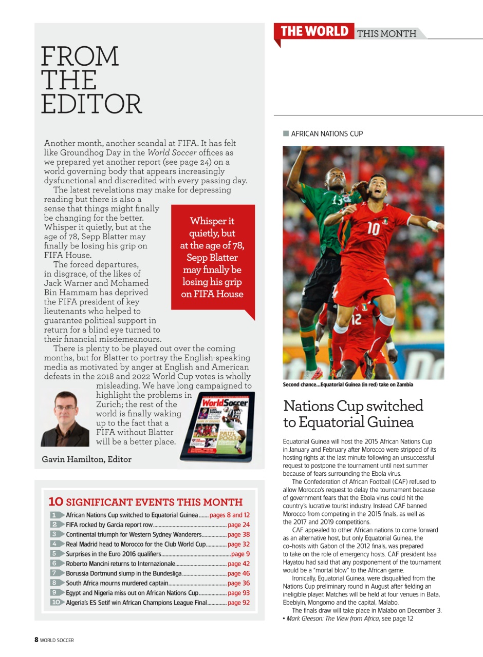 World Soccer Preview Pages