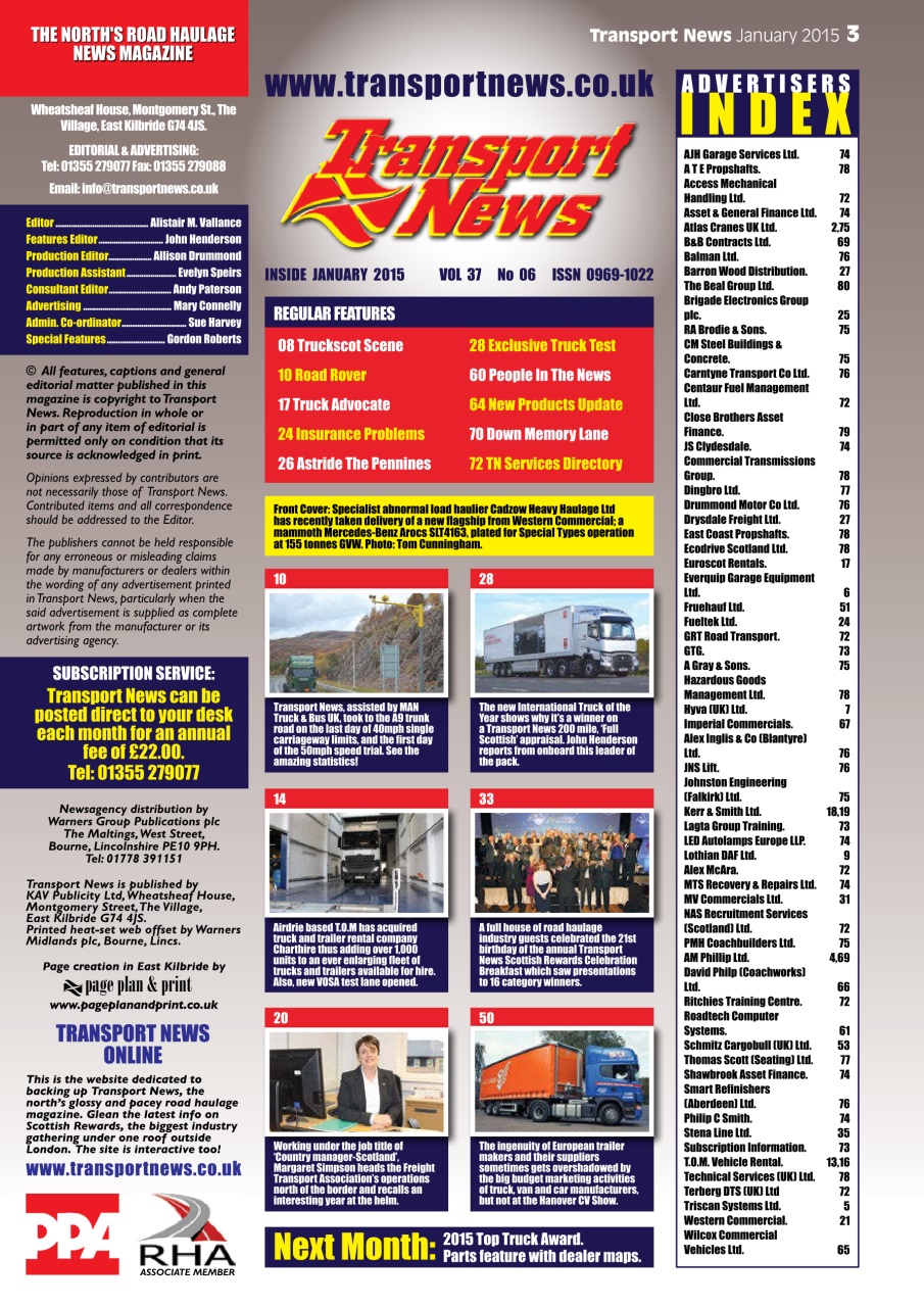 Transport News Preview Pages