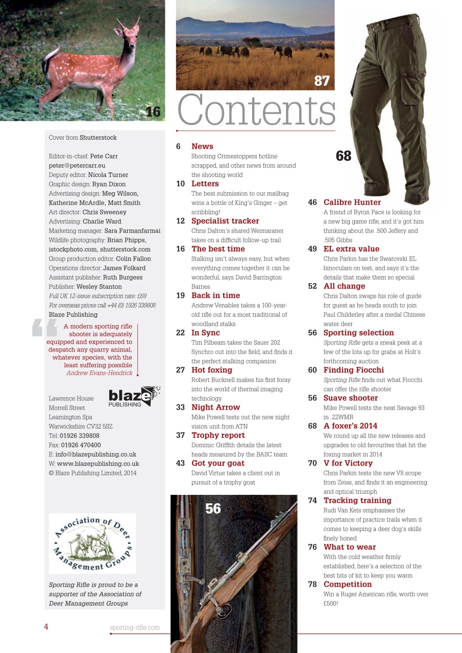 Sporting Rifle Preview Pages