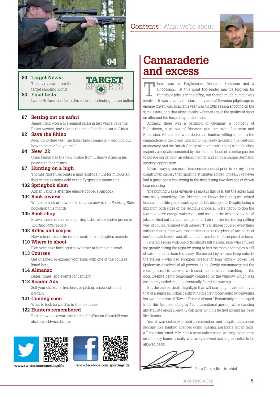 Sporting Rifle Preview Pages