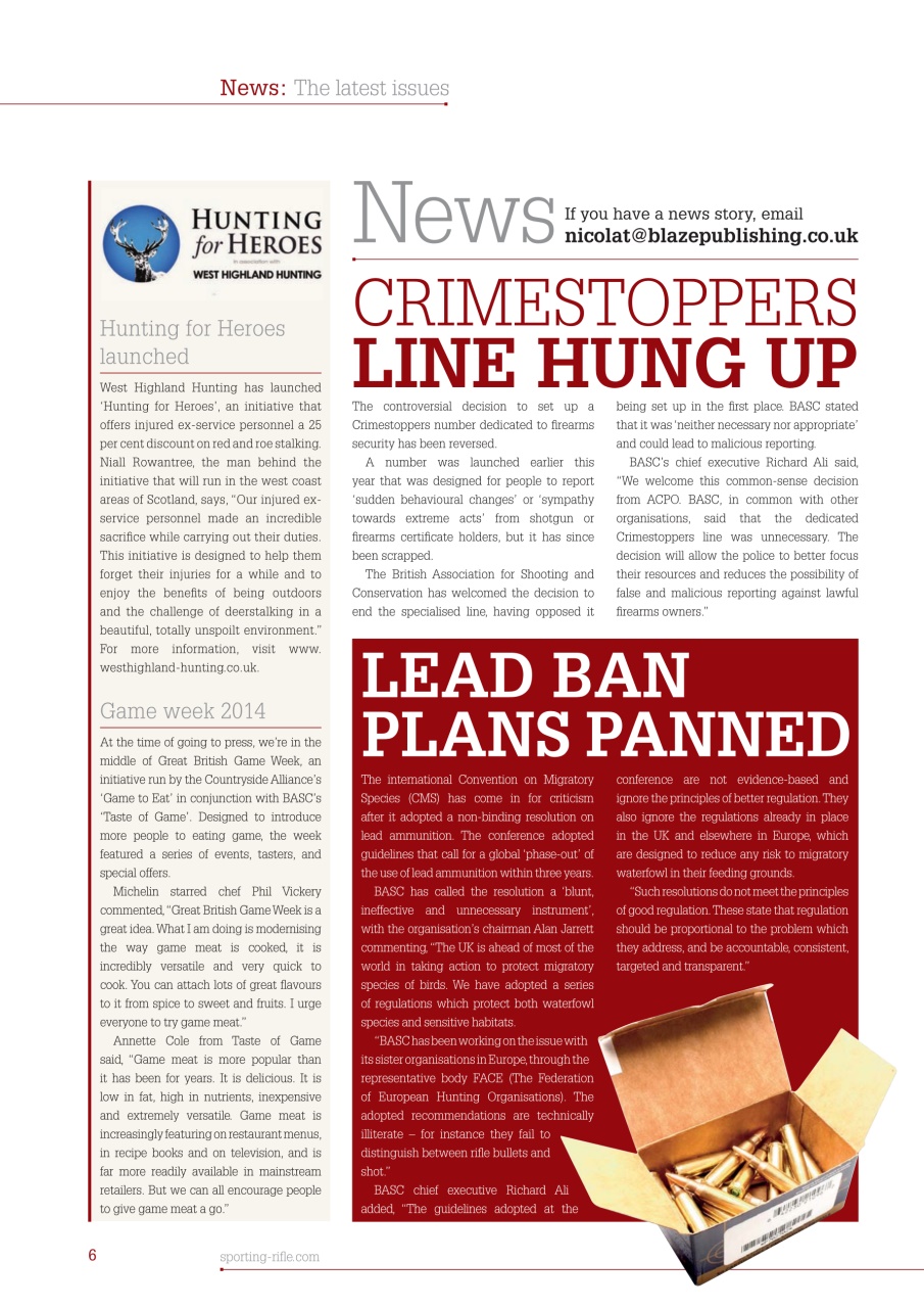 Sporting Rifle Preview Pages
