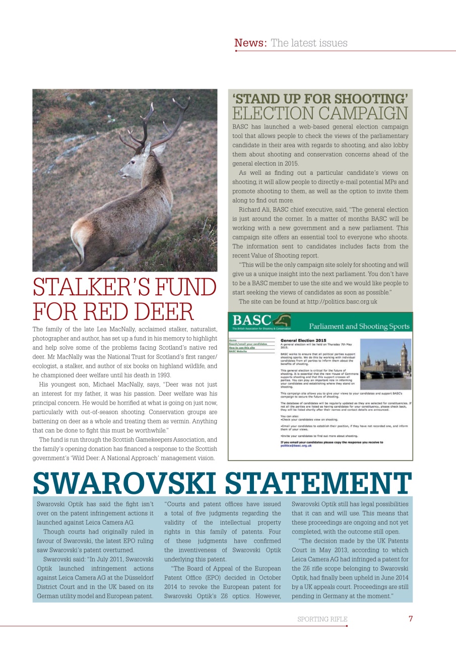 Sporting Rifle Preview Pages