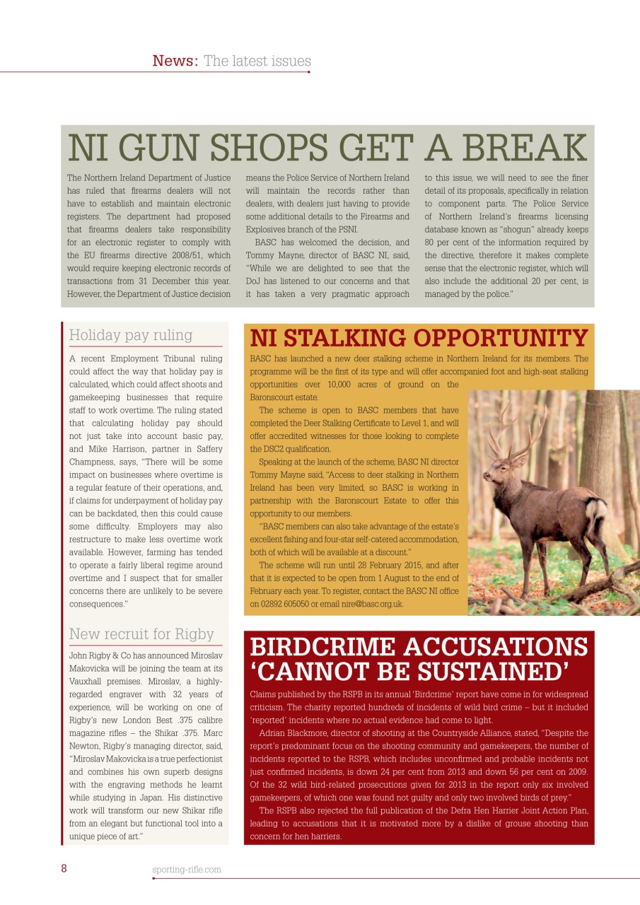 Sporting Rifle Preview Pages