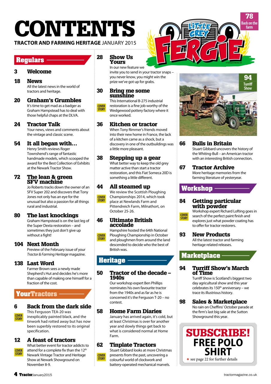 Tractor & Farming Heritage Magazine Preview Pages