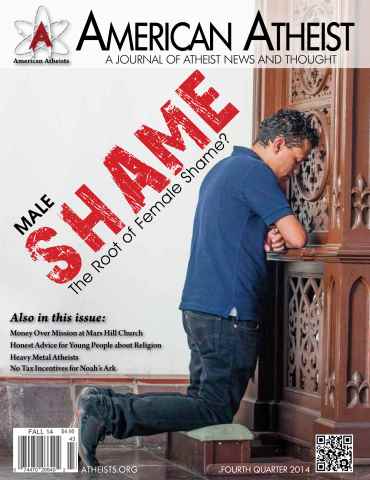 American Atheist issue Fourth  Quarter 2014