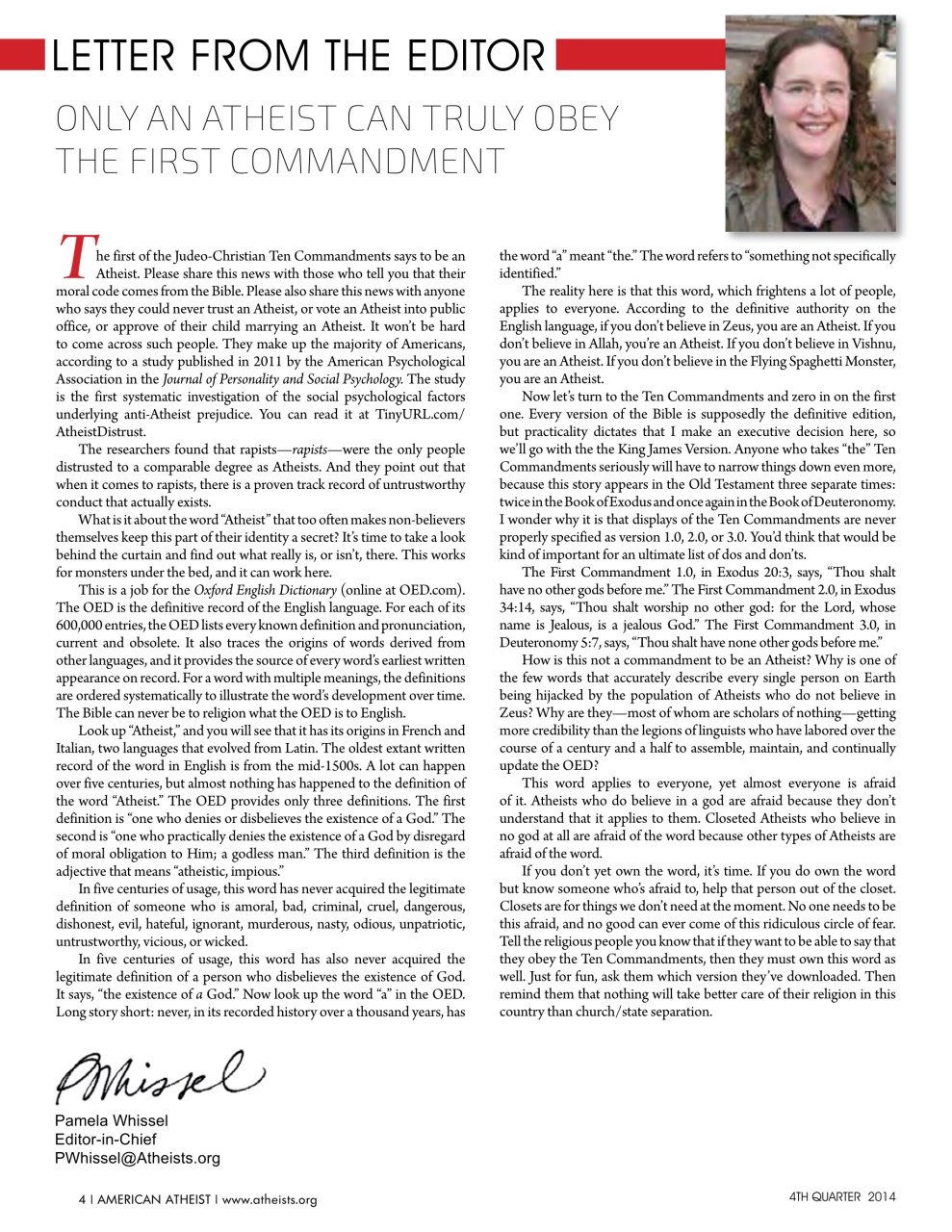 American Atheist Preview Pages