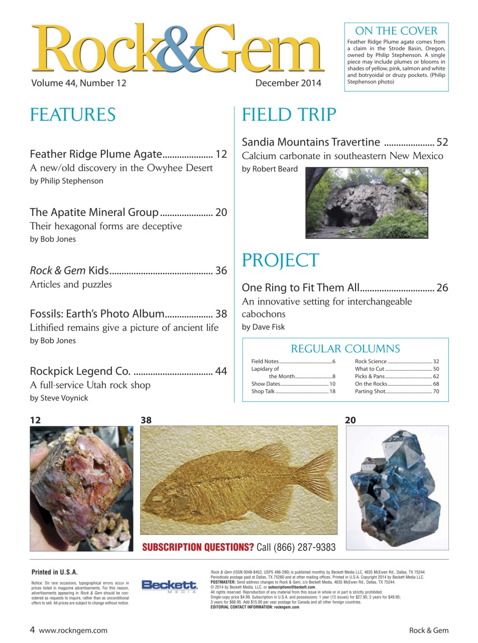Rock&Gem Magazine Preview Pages