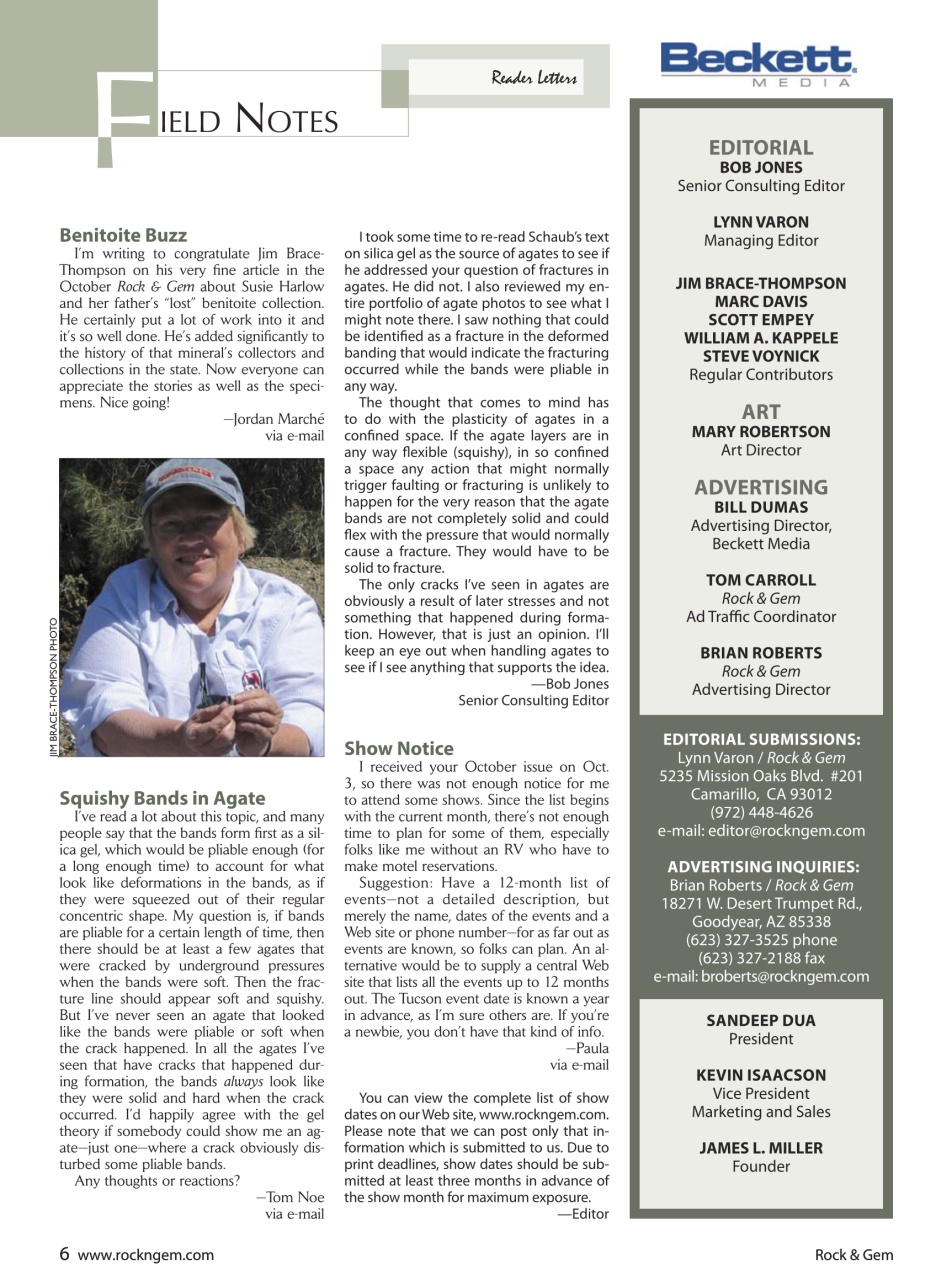 Rock&Gem Magazine Preview Pages