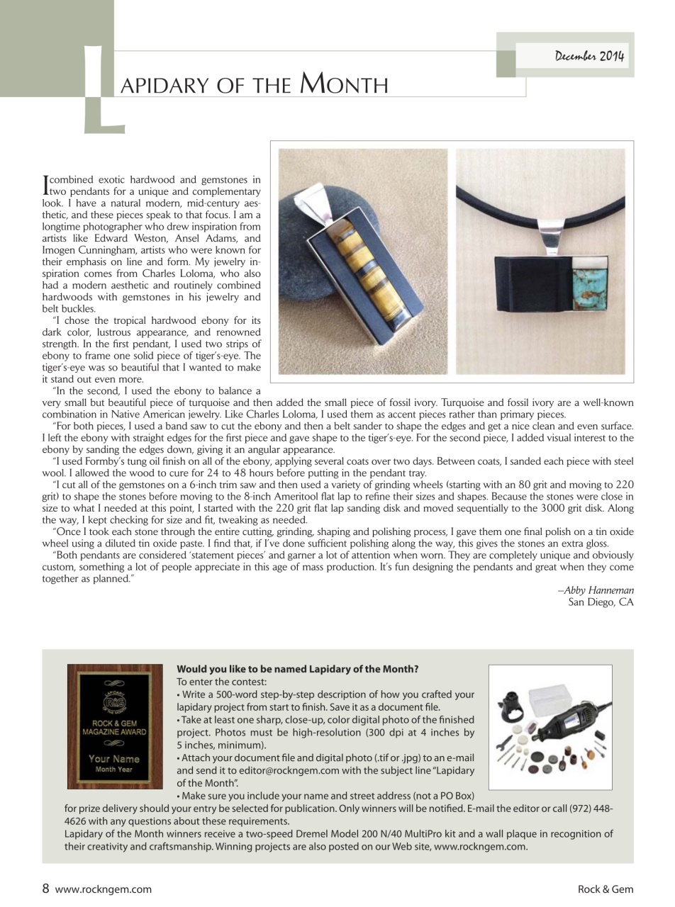 Rock&Gem Magazine Preview Pages