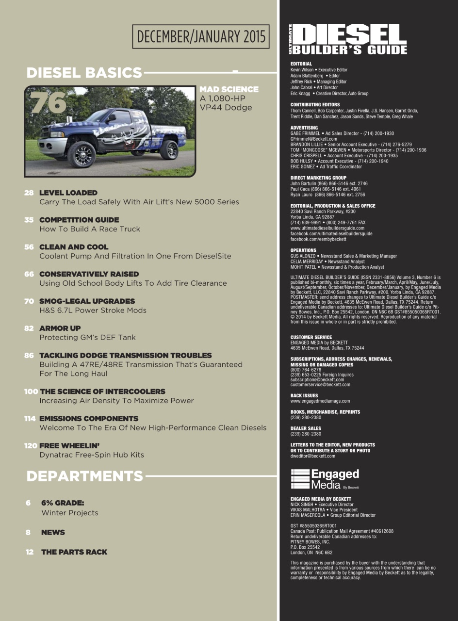 Ultimate Diesel Builders Guide Preview Pages