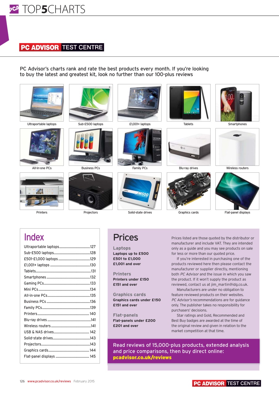 Tech Advisor Preview Pages