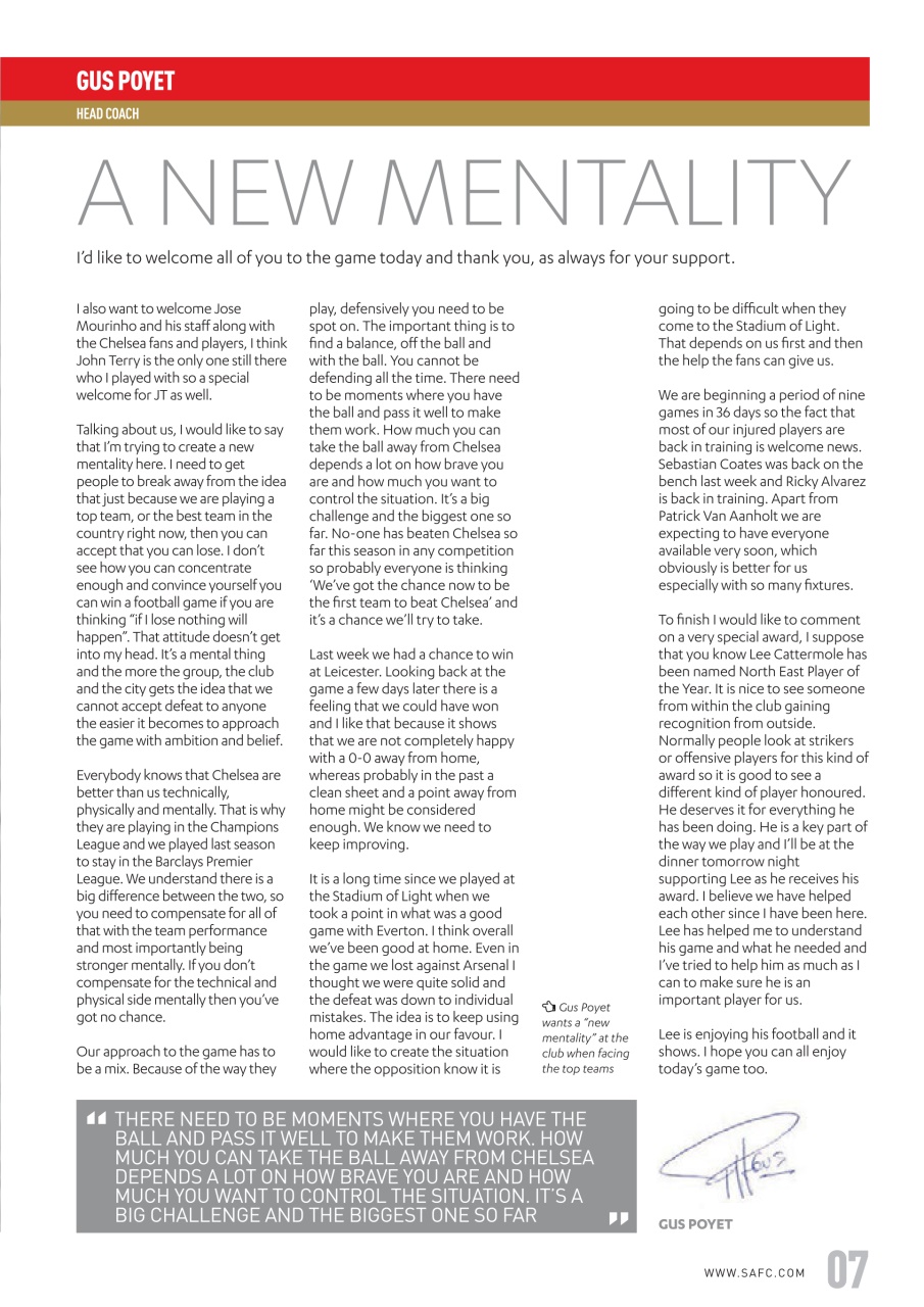 Sunderland FC Preview Pages