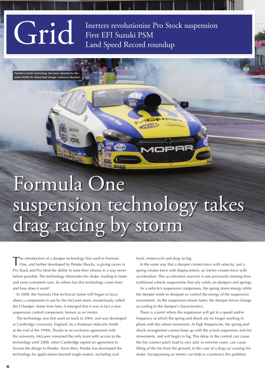 DRAG Race Technology Preview Pages