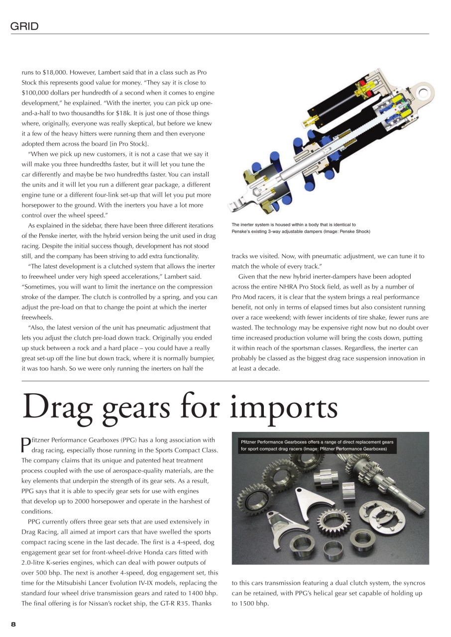 DRAG Race Technology Preview Pages