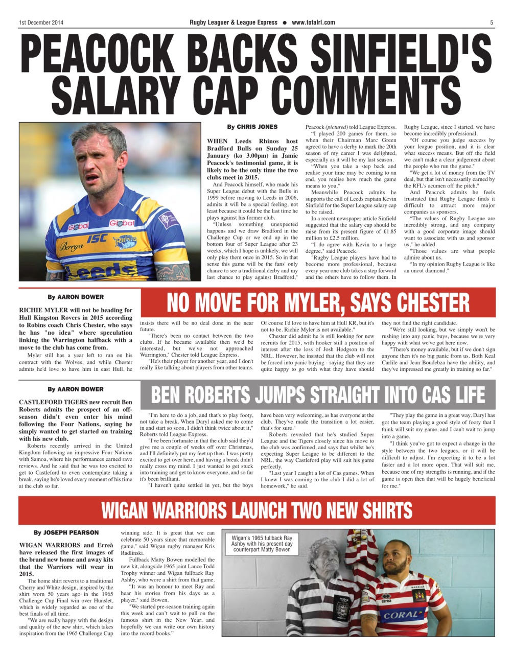 League Express Preview Pages